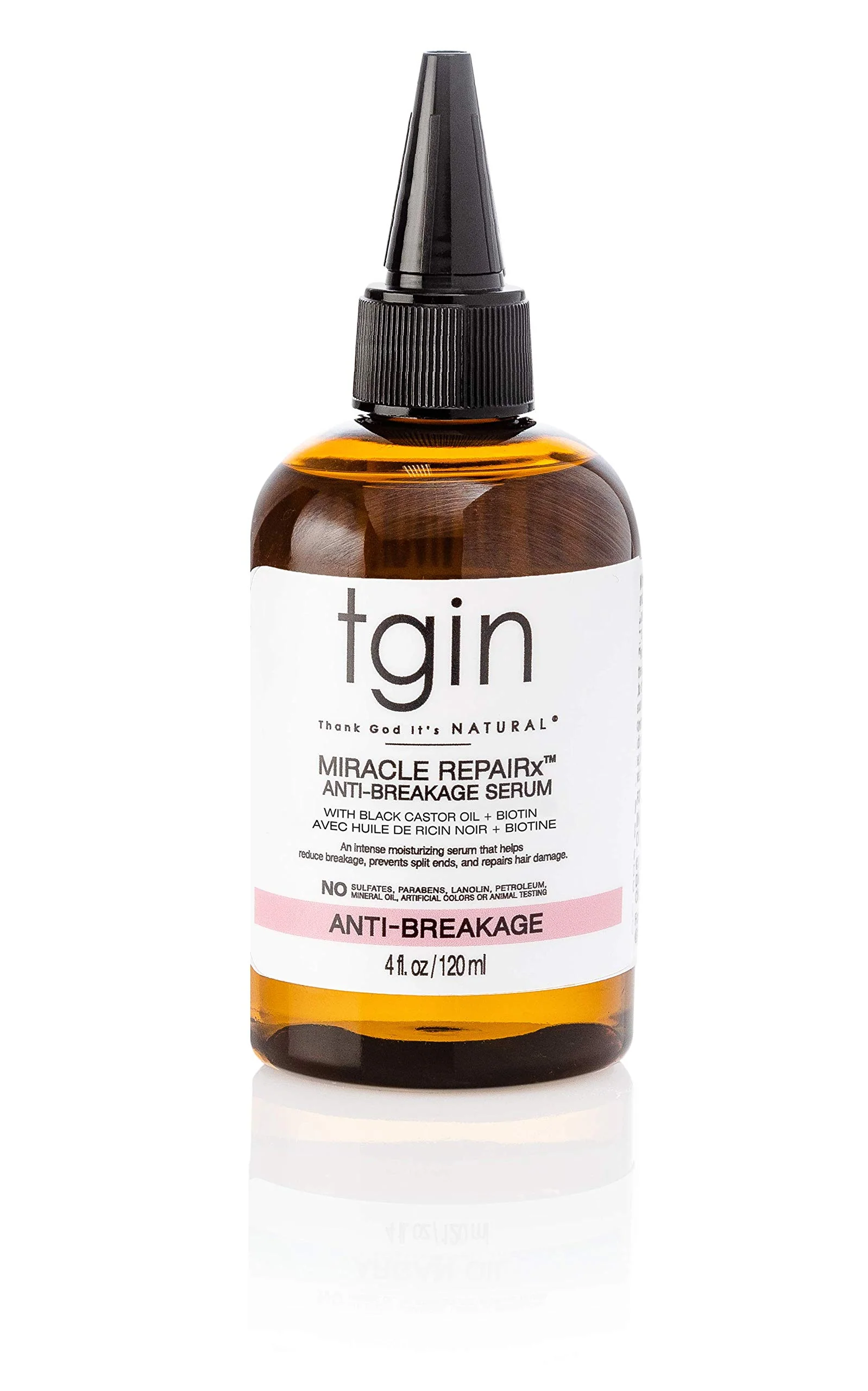 Green tgin RepaiRx Anti-Breakage Serum Daily Moisturizer for Curly Coily and Wavy Hair Nourishes and Moisturizes Dry Hair and Scalp 4 oz Organic
