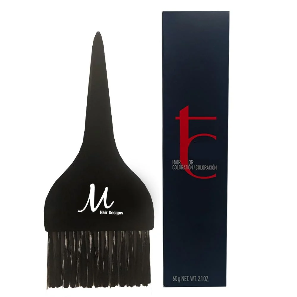 Carefully Designed Topchic 4N Mid Brown Permanent Hair Color Topchic Hair Dye 2 Ounce and M Hair Designs Tint Brush Bundle Innovative