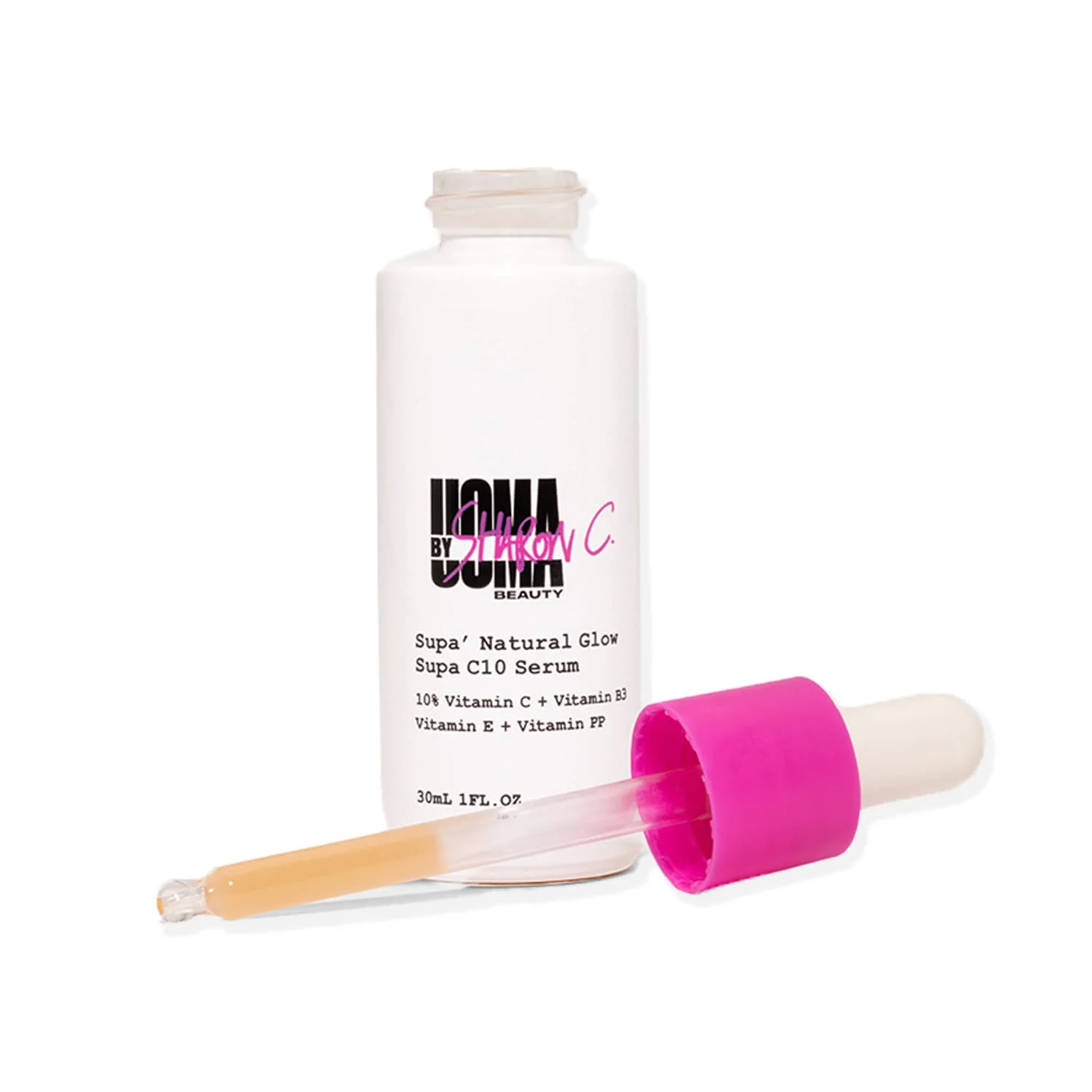 Exclusive UOMA Beauty Vitamin C Serum for Face with Hyaluronic Acid Niacinamide Vitamin E 30ml Breathable