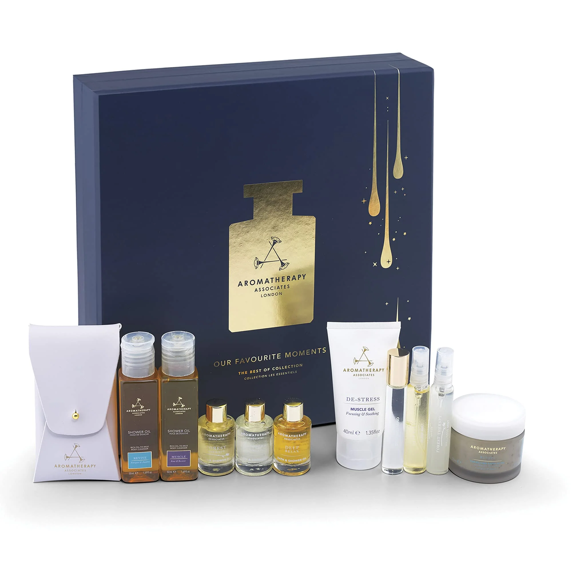Excellent Aromatherapy Associates Our Favorite Moments. Luxurious Gift Collection of Bath and Shower Oils Mists Roller Balls and Body Oil. Made with Premium Carefully Designed