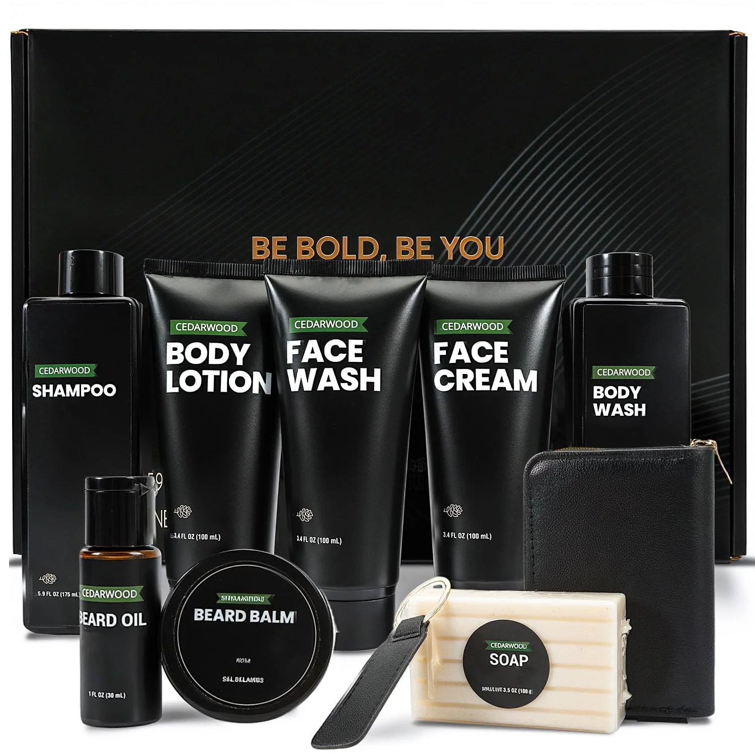 Verified Rinse Robust Beard Kit for Men Gifts for Men Cedarwood Beard Oil Gift Sets Birthday Gifts Mens Stocking Stuffers for Dad Boyfriend Husband Elite