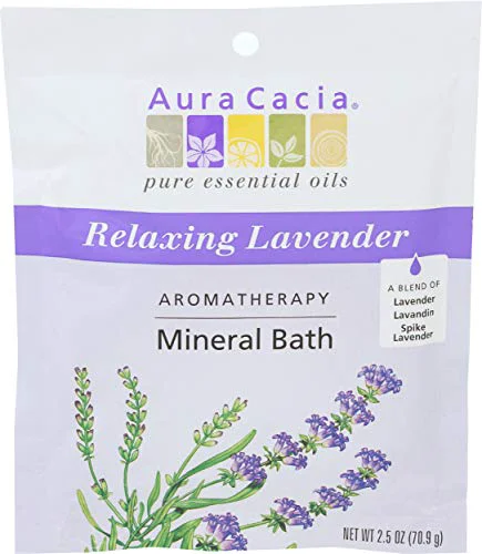 Natural Aura Cacia Bath Mnrl Lavendar Relaxing Functional