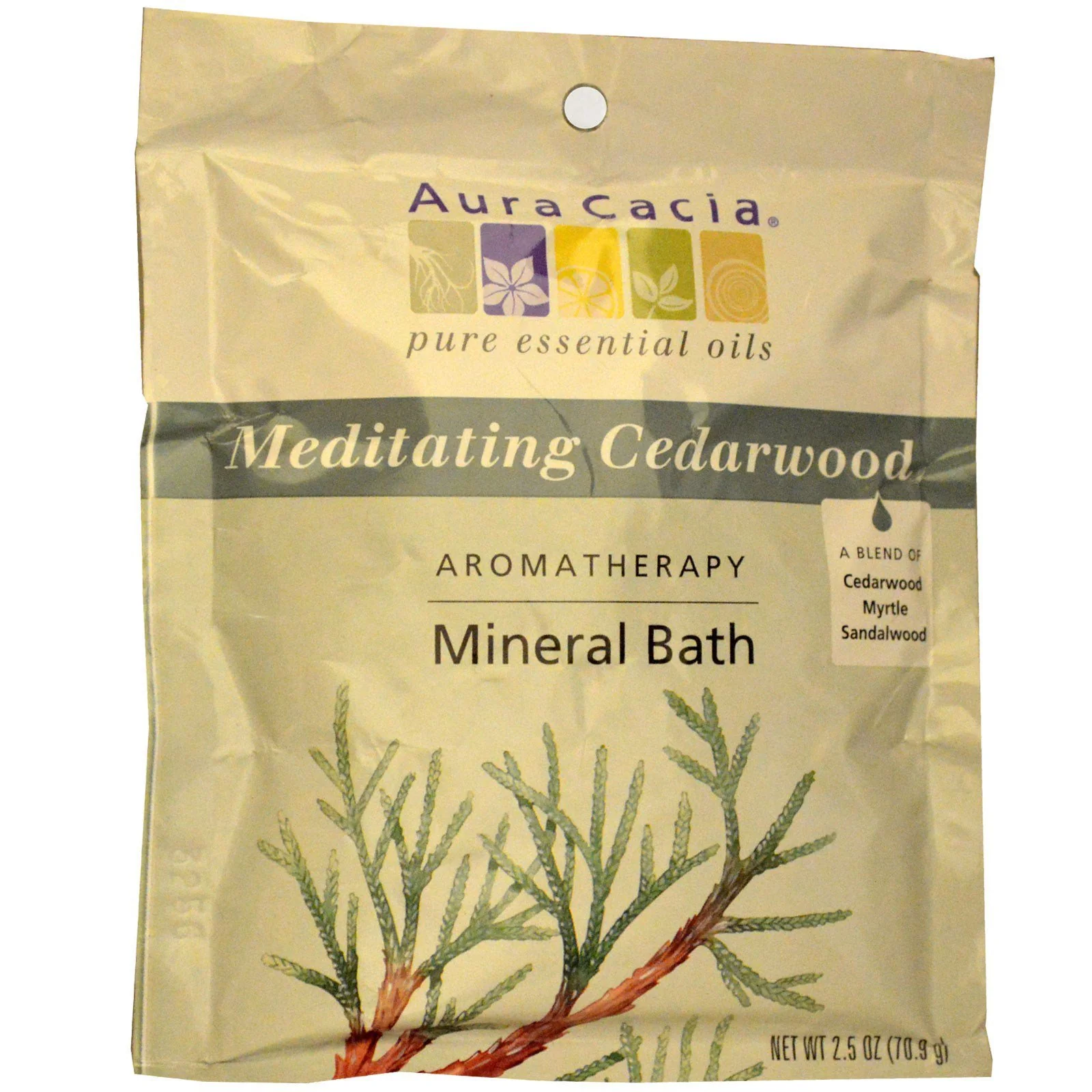 Eco-Friendly Aura Cacia Aromatherapy Mineral Bath Mediation - 2.5 oz Sophisticated