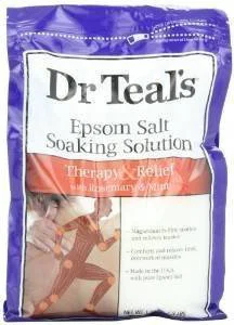 Prestigious Dr Teal's Pure Epsom Salt Soaking Solution Rosemary and Mint 3 lbs Pack of 3 Soft