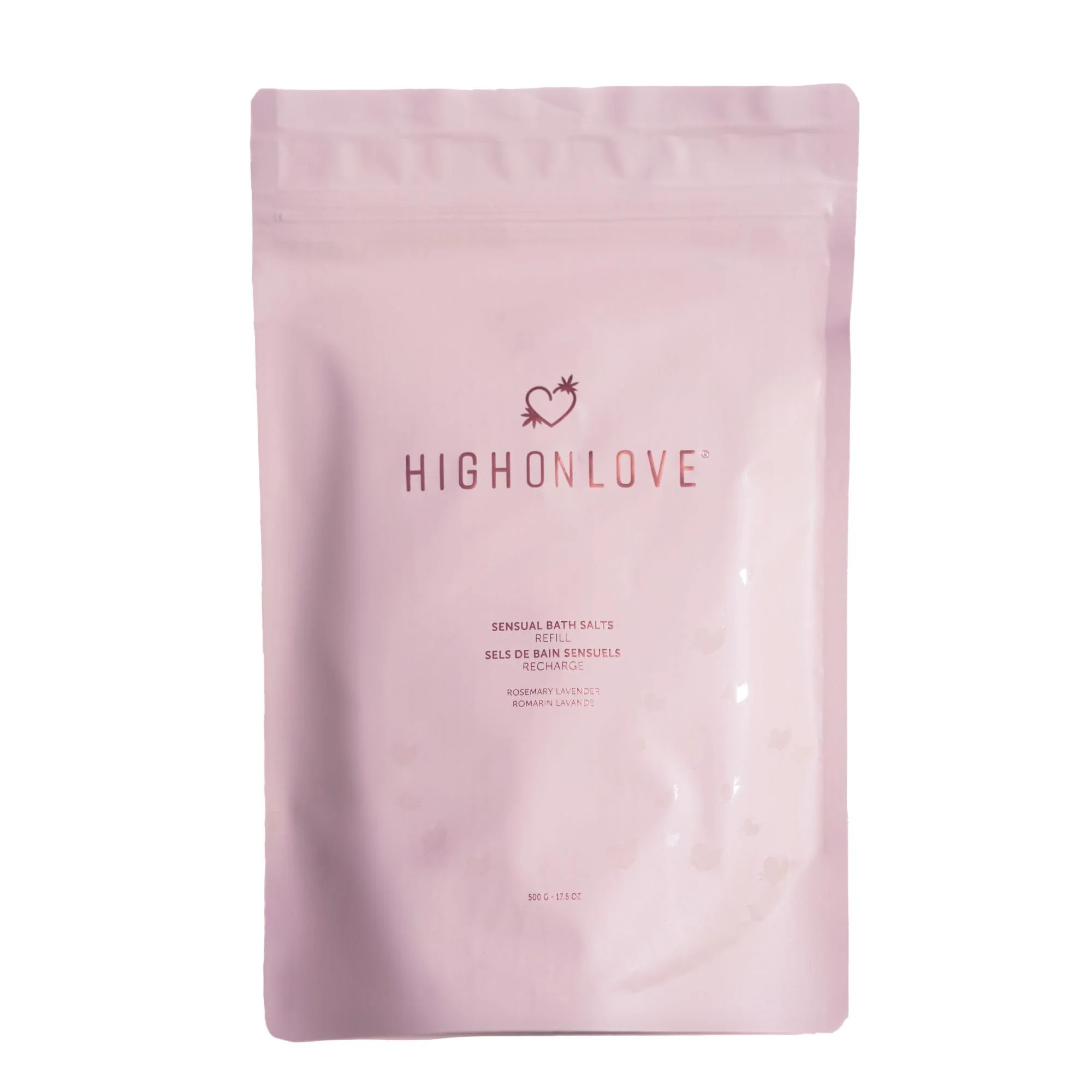 Genuine High On Love Bath Salts Refill Rosemary Lavender Casual