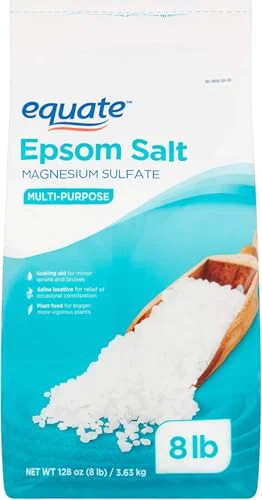 High-Quality MUHU Equate Multi-Purpose Epsom Salt Magnesium Sulfate 128oz 8lb Scent Expertly Made
