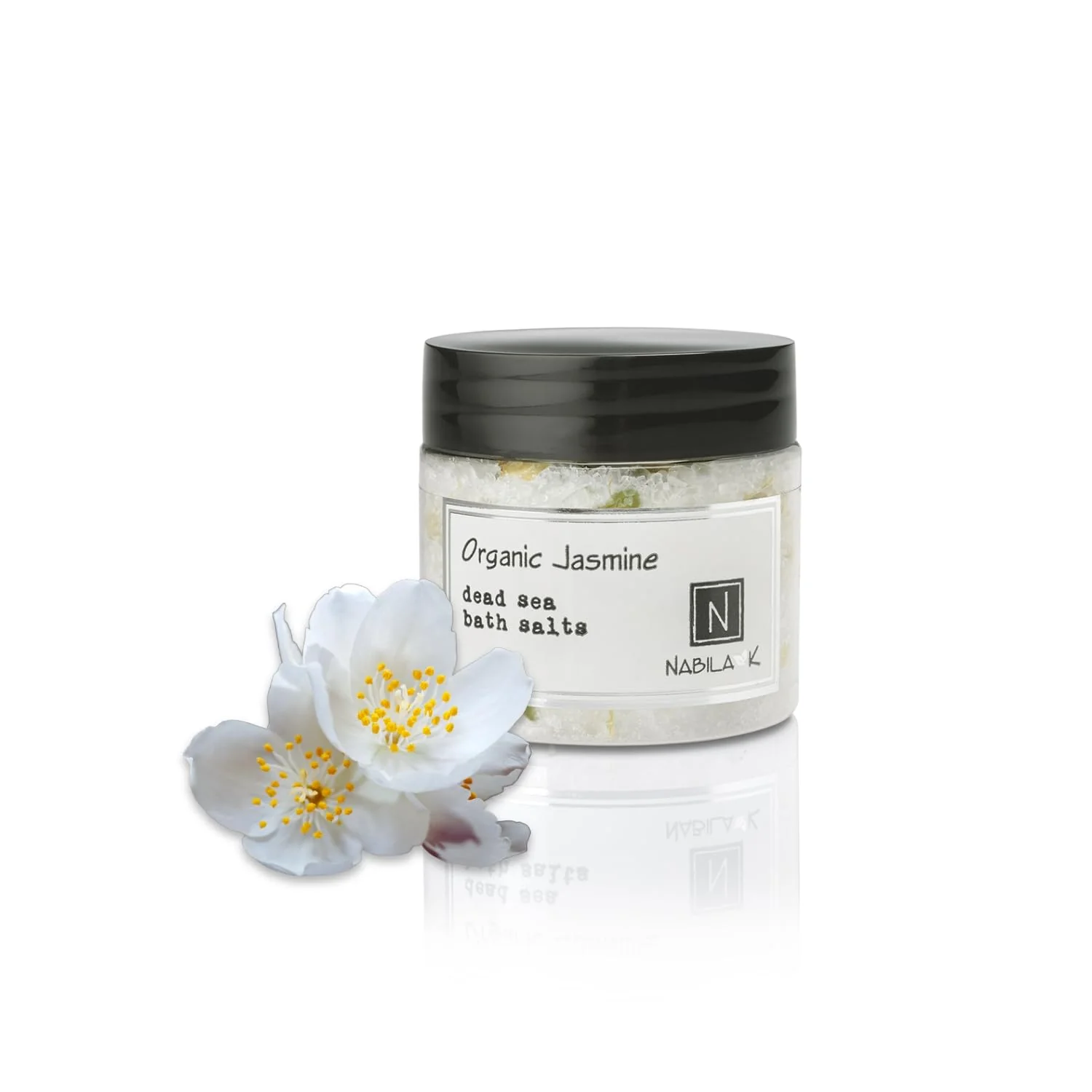High-End Organic Jasmine Bath Salts for Women Men - Dead Sea Salt Epsom Salt Soak and Scrub - Organic Jasmine Buds Sambac Extract Cruelty- Classic