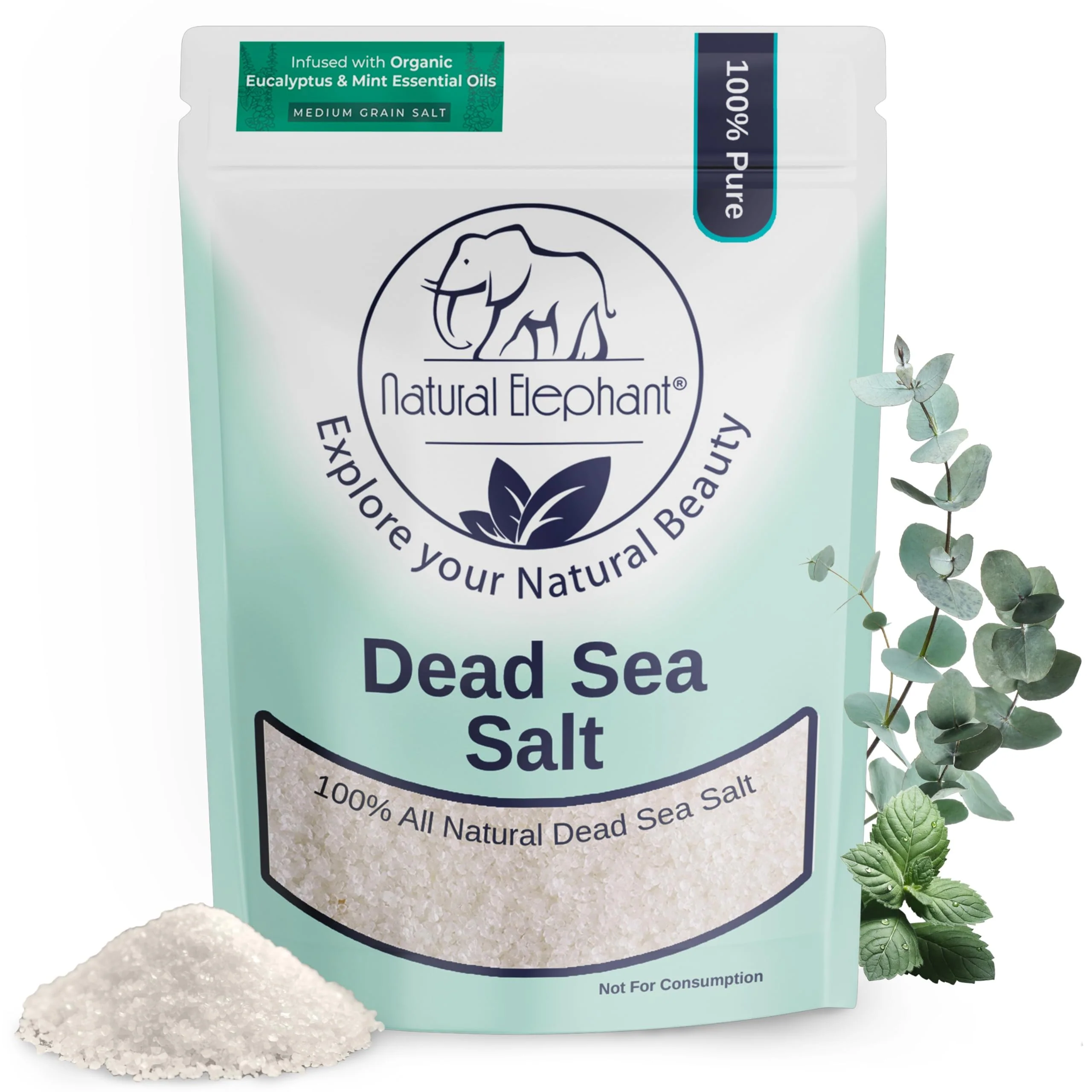 Smooth Natural Elephant Dead Sea Bath Salt Bathing and Foot Soak for Relaxing Efficient