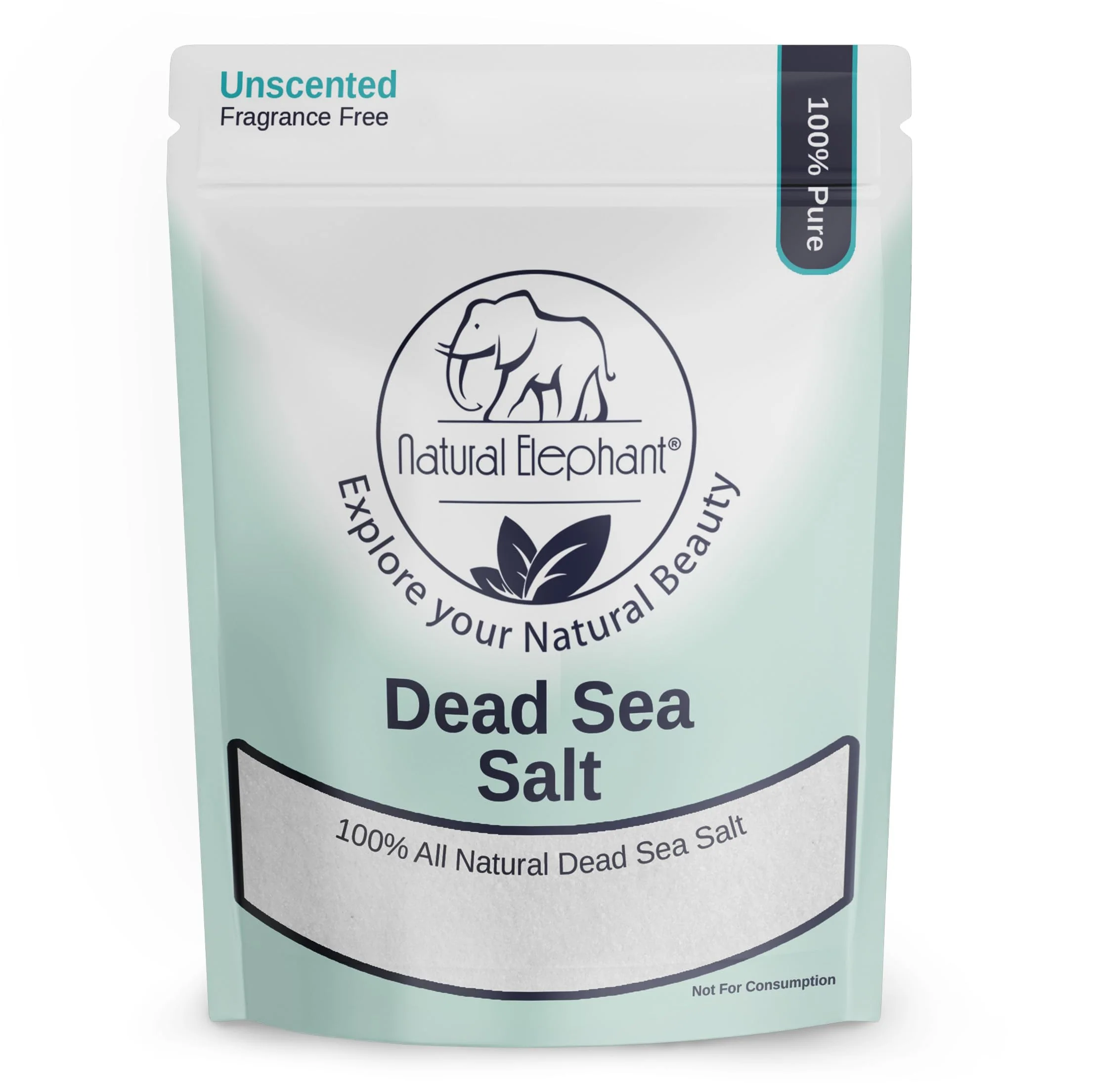 Unique Natural Elephant Dead Sea Salt for Soaking Bathing - 5 Pound Bag 80 Functional