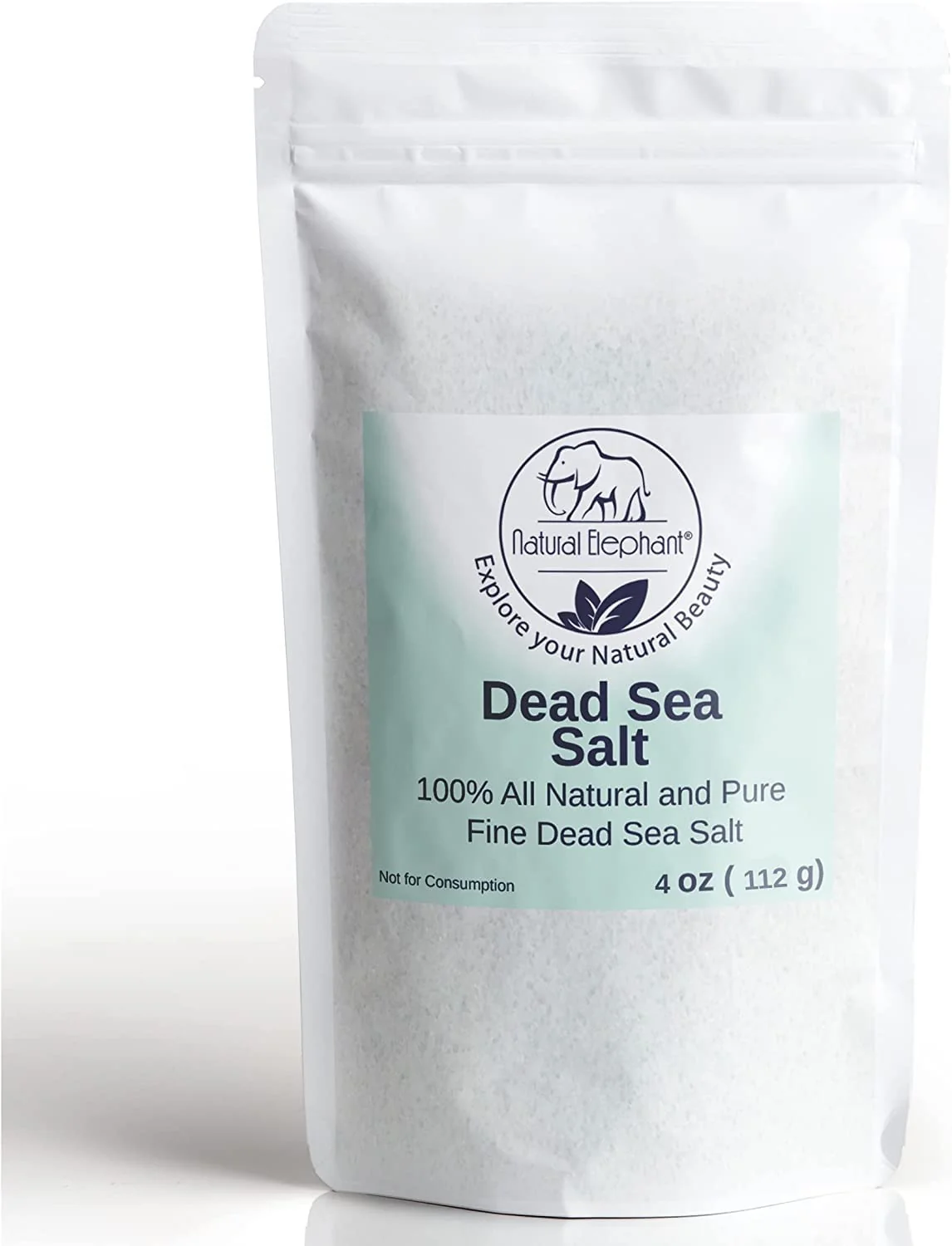 High-Grade Natural Elephant Dead Sea Bath Salt - 0.25 lbs 4 oz Trial Size - 100 Original