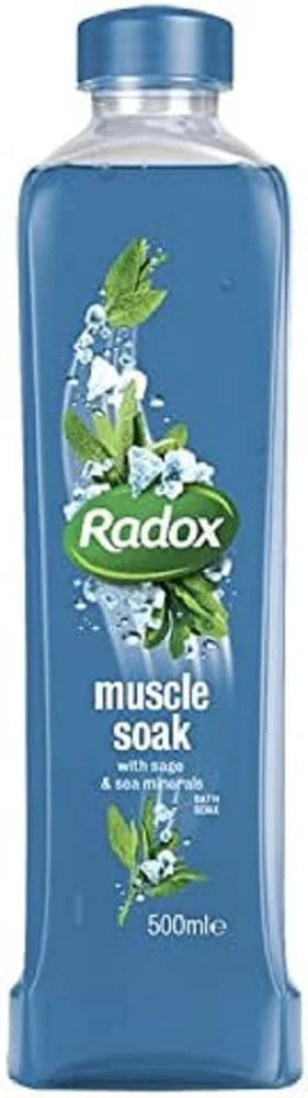 Authentic Radox Feel Good Fragrance Muscle Bath Soak Blue 500ml Efficient
