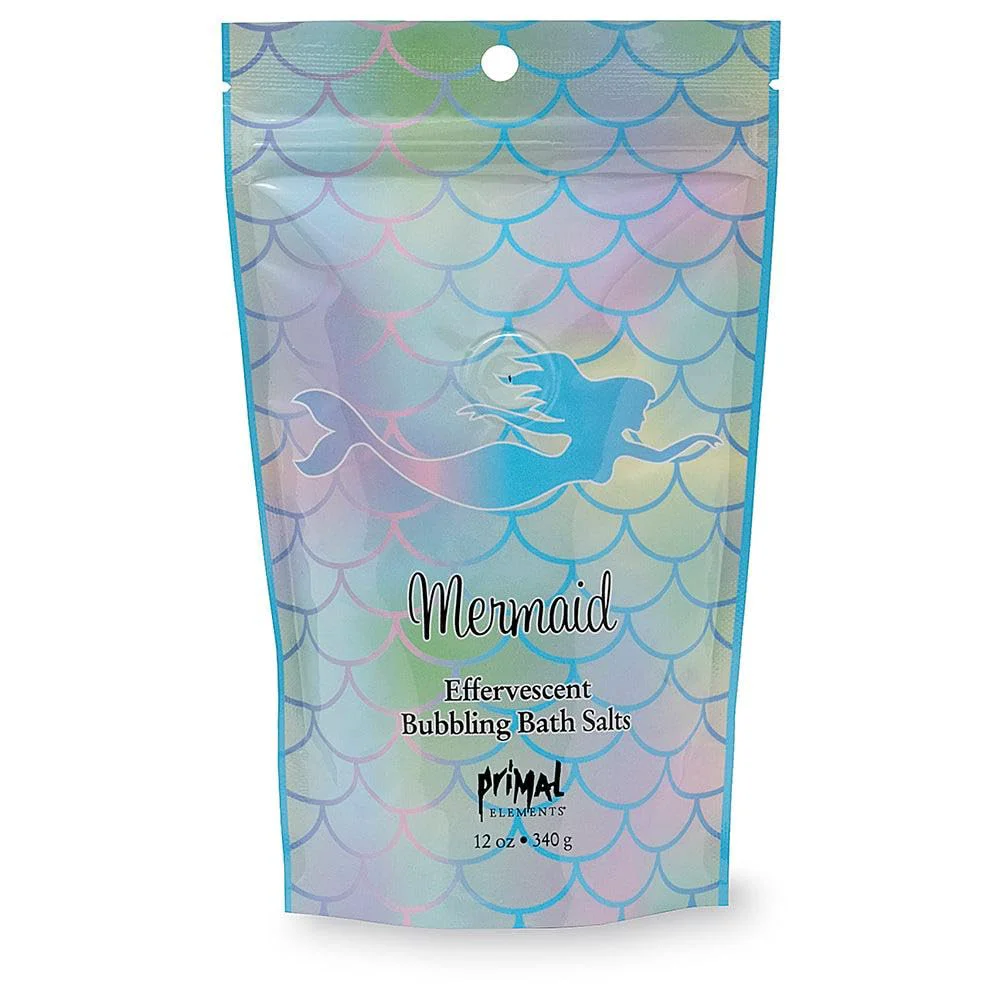 Professional Primal Elements Mermaid Bubbling Bath Salts 12 Ounce Contemporary