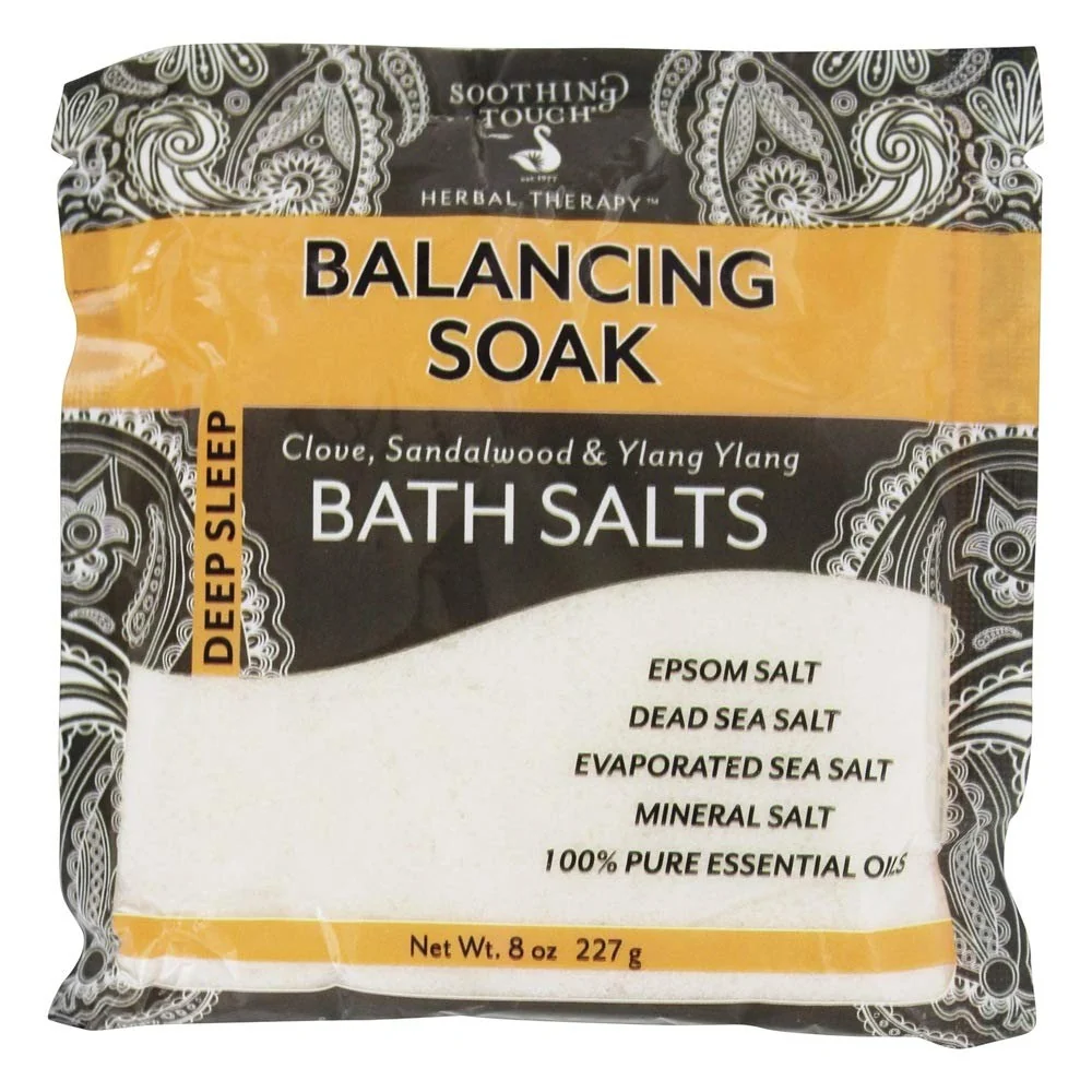 Eco-Friendly Soothing Touch Balancing Soak Bath Salts Pouch Clove 8 Oz Versatile