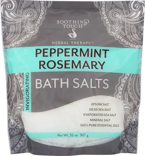 Top-Quality Soothing Touch Peppermint Rosemary Invigorating Bath Salts Pouch 32 Oz Contemporary