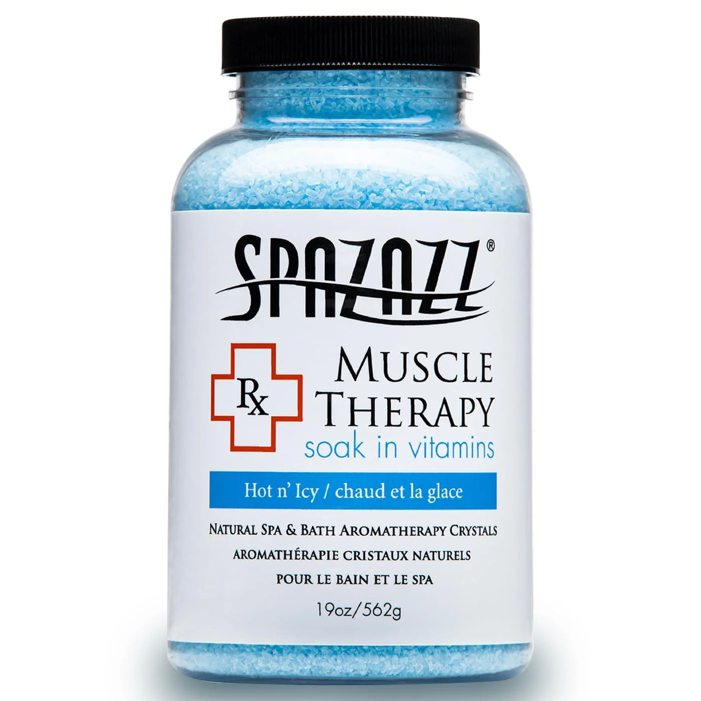 User-Friendly Spazazz SPZ-601 RX Therapy Crystals Container Bath Minerals 19-Ounce Muscular Therapy Hot N' Icy Soft