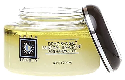 Breathable Swisa Beauty Dead Sea Salt Mineral Treatment - Body Scrubs For Hands Elbows Knees and Feet. High-Performance