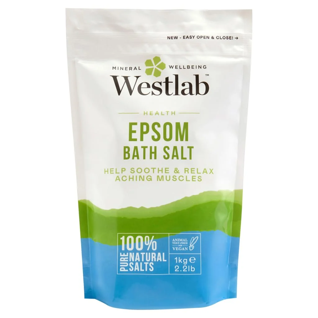 Fine Crafted Westlab Epsom Salt Resealable Stand Up Pouch 1Kg Genuine