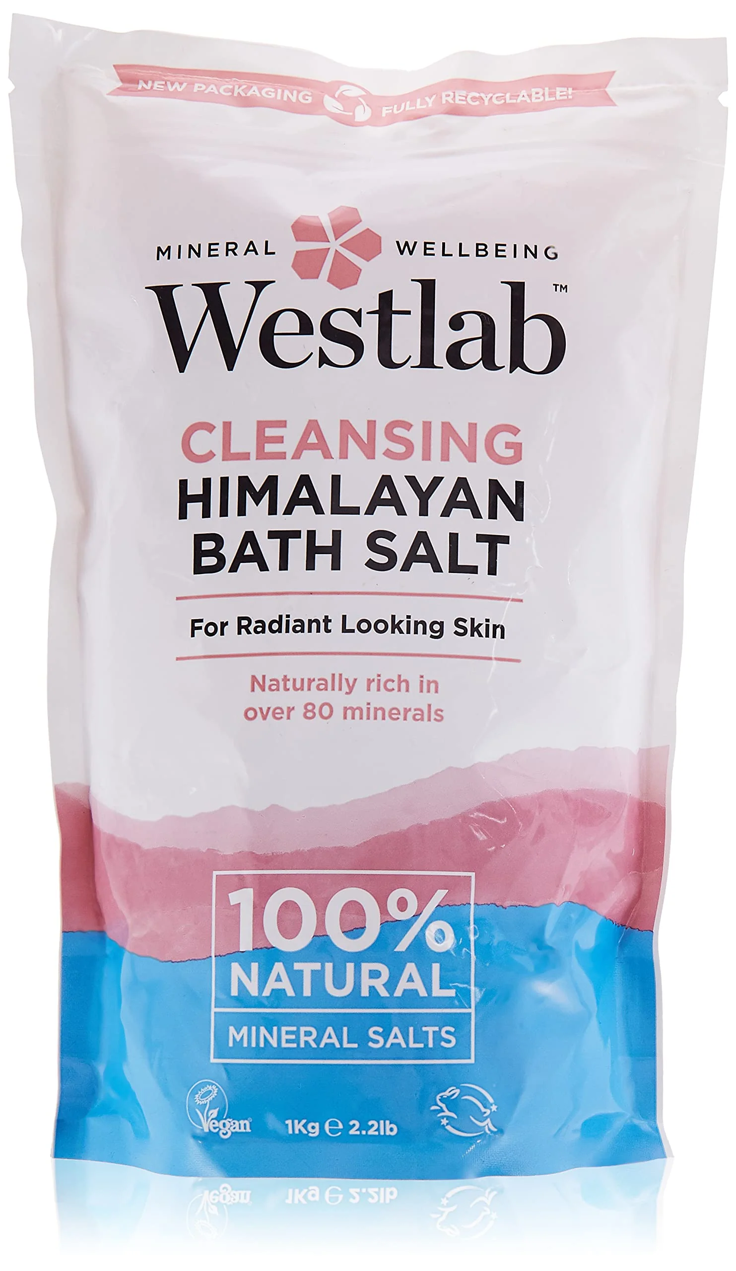 Exclusive Westlab Cleansing Himalayan Bath Salt Pouch 1Kg Certified