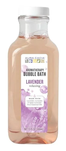 Expertly Made Aura Cacia Relaxing Lavender Bubble Bath 13 fl oz - Paraben- with Top-Quality