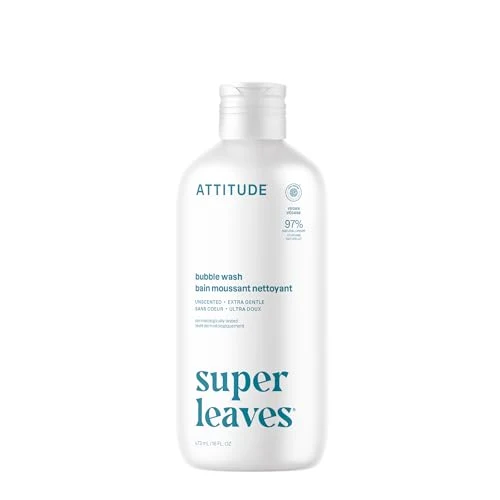 Genuine Attitude Bubble Bath EWG Plant and Mineral-Based Dermatologically Tested Vegan Body Care Products Extra Gentle Unscented 16 Fl Oz Official