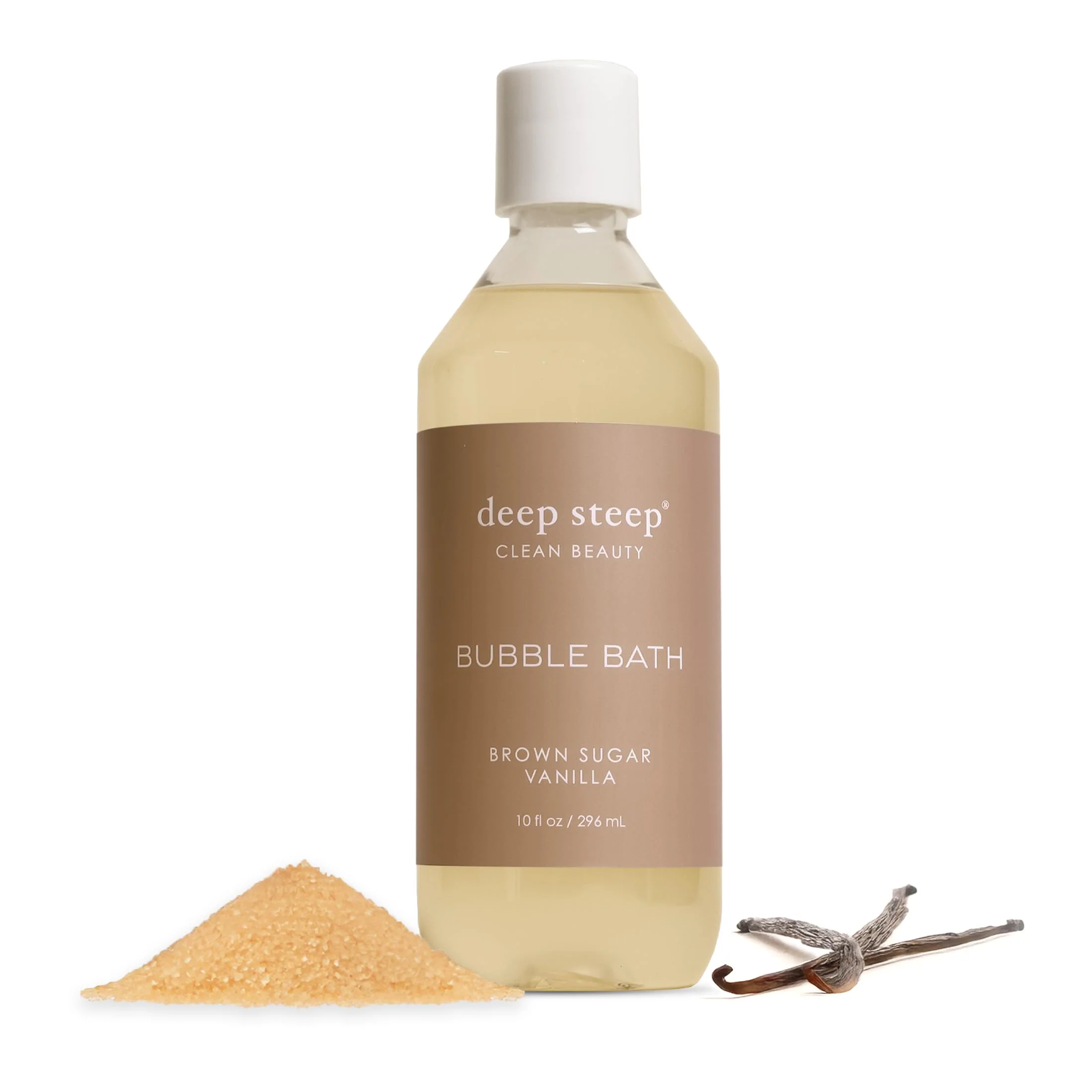 Premium Material Deep Steep Bubble Bath Brown Sugar Vanilla 10 oz - Soothing Soak with Shea Butter Argan Oil Aloe Vera Coconut Oil - Vegan Sulfate- Smart