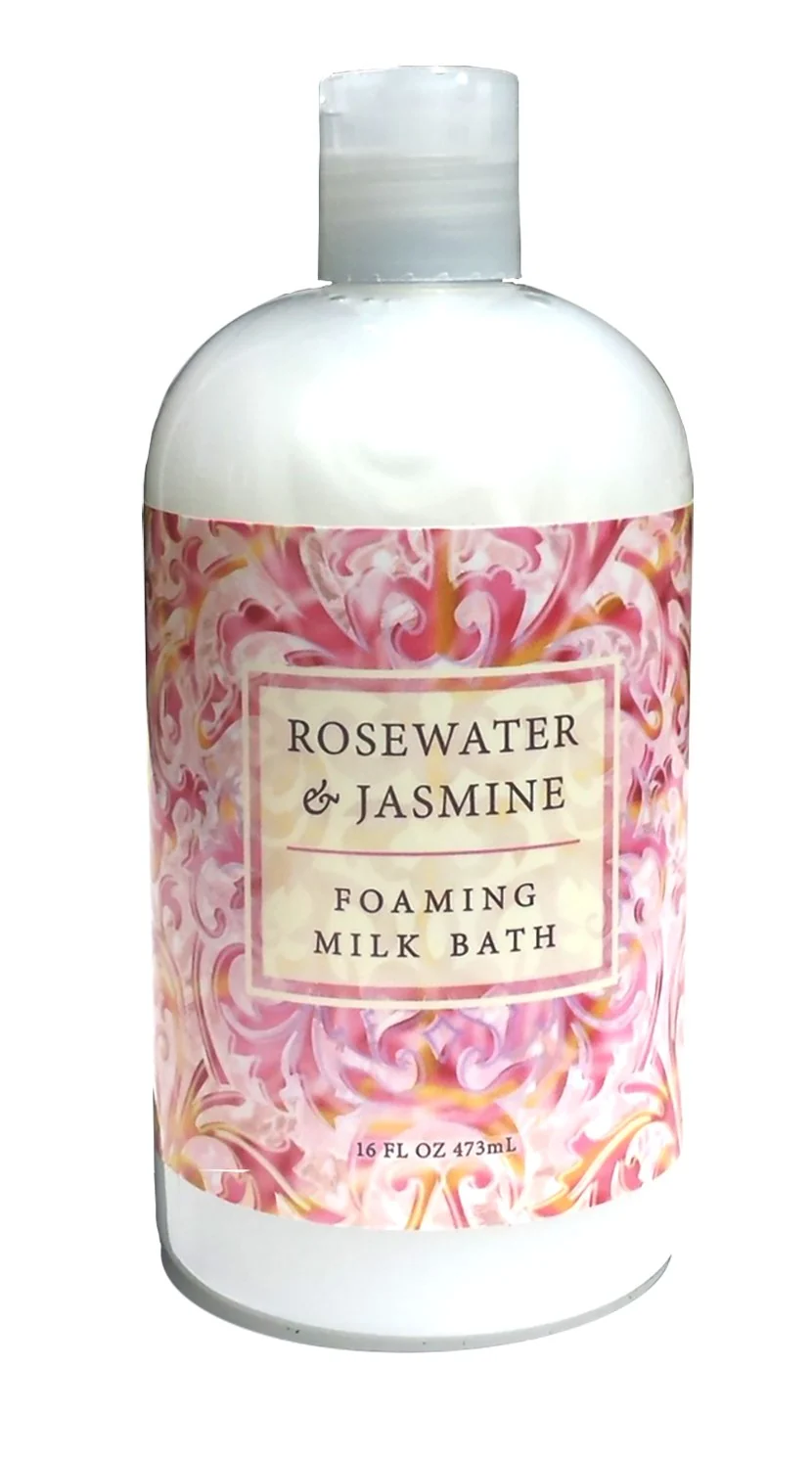 Original Greenwich Bay Rosewater Jasmine Foaming Milk Bath with Buttermilk Shea Butter and Cocoa Butter 16 oz Selected