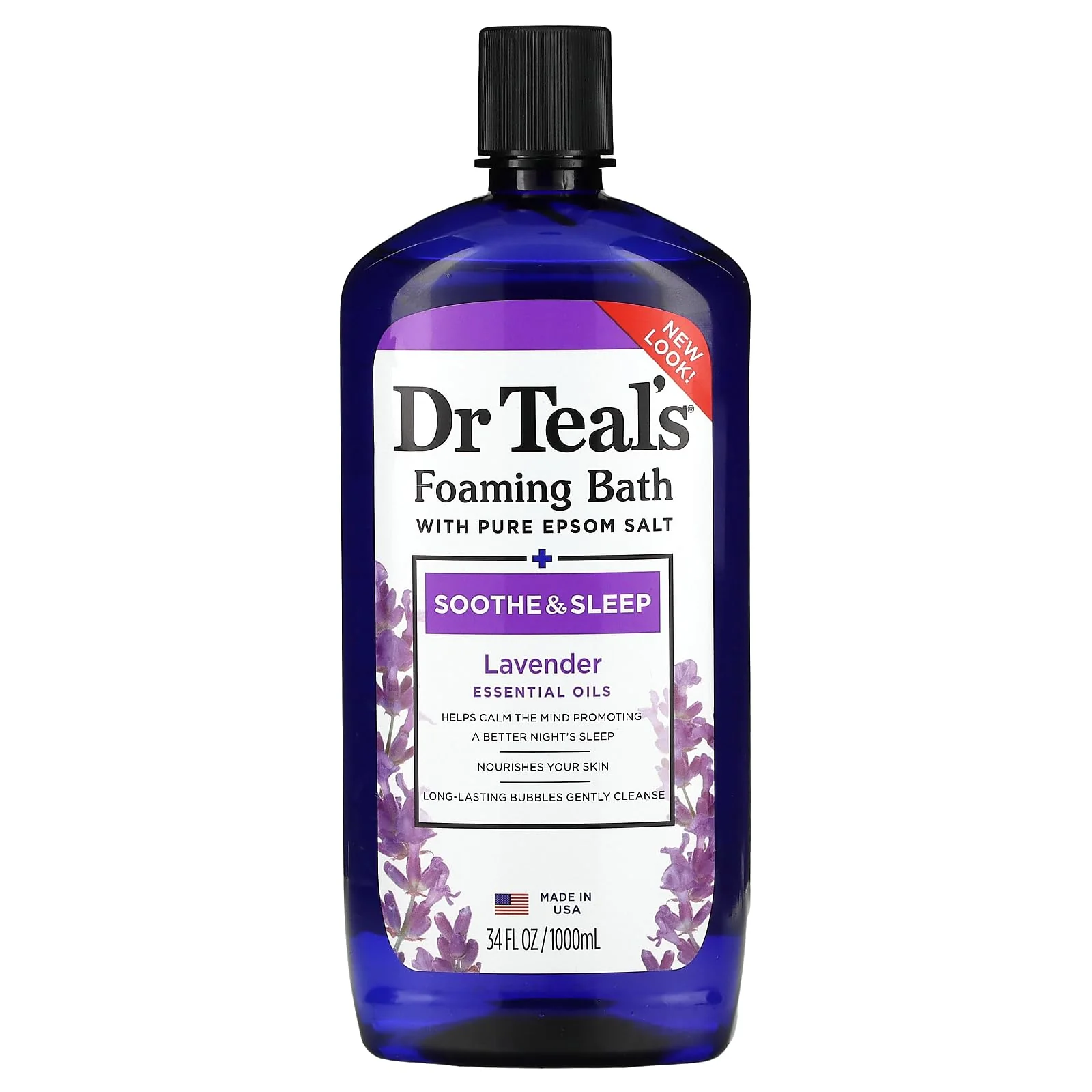 Solid Dr. Teals Foaming Bath - Lavender 34 oz. Easy-to-Use