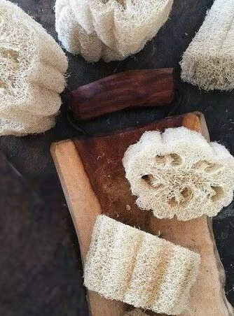 Genuine 5pcs Natural Ecological Loofah Exfoliating Sponge Bath Body Shower Scrubber Trusted