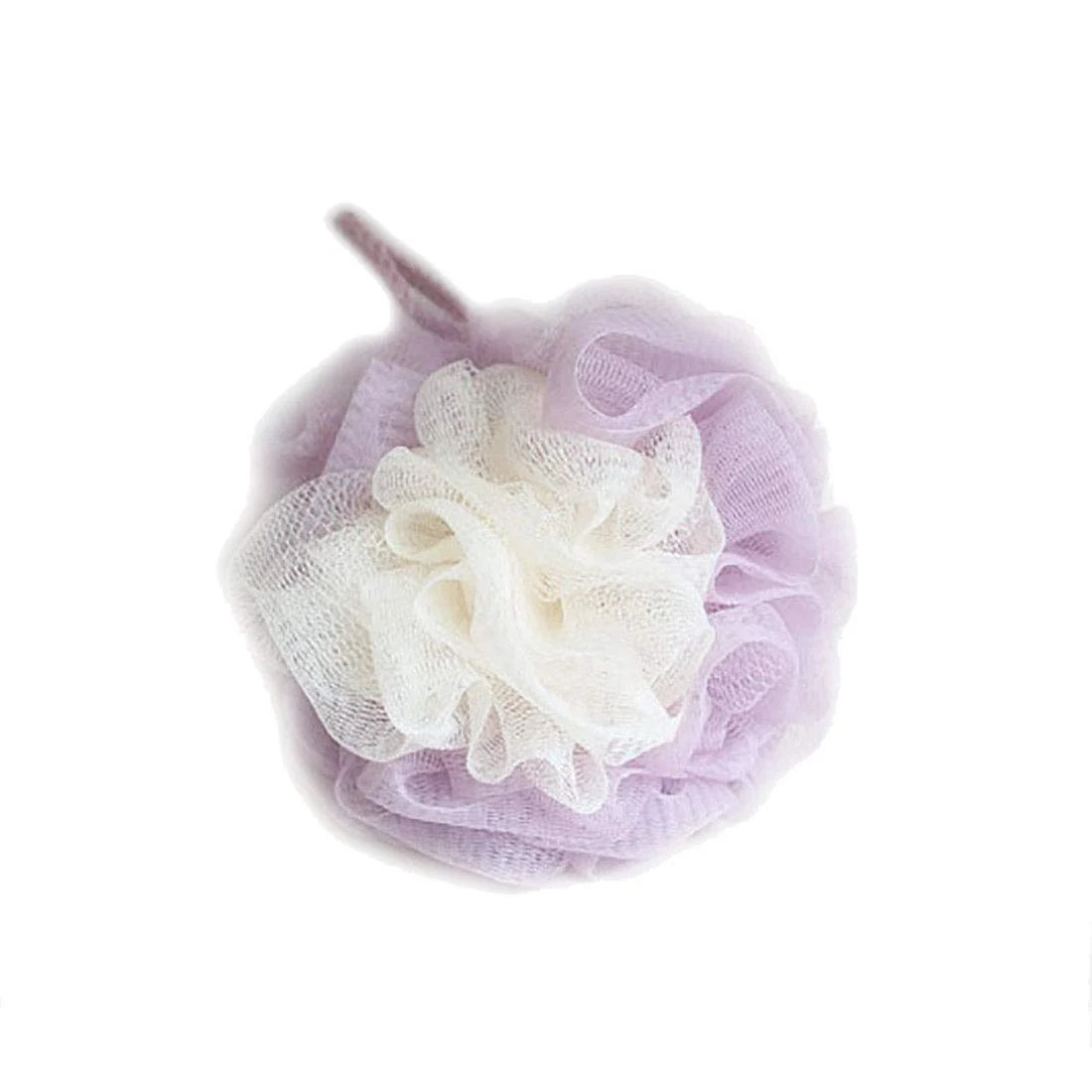 Fashionable LISSOMPLUME Bath Shower Sponge Loofah Mesh Pouf Brush Ball Exfoliating Accessory Purple Color Effective