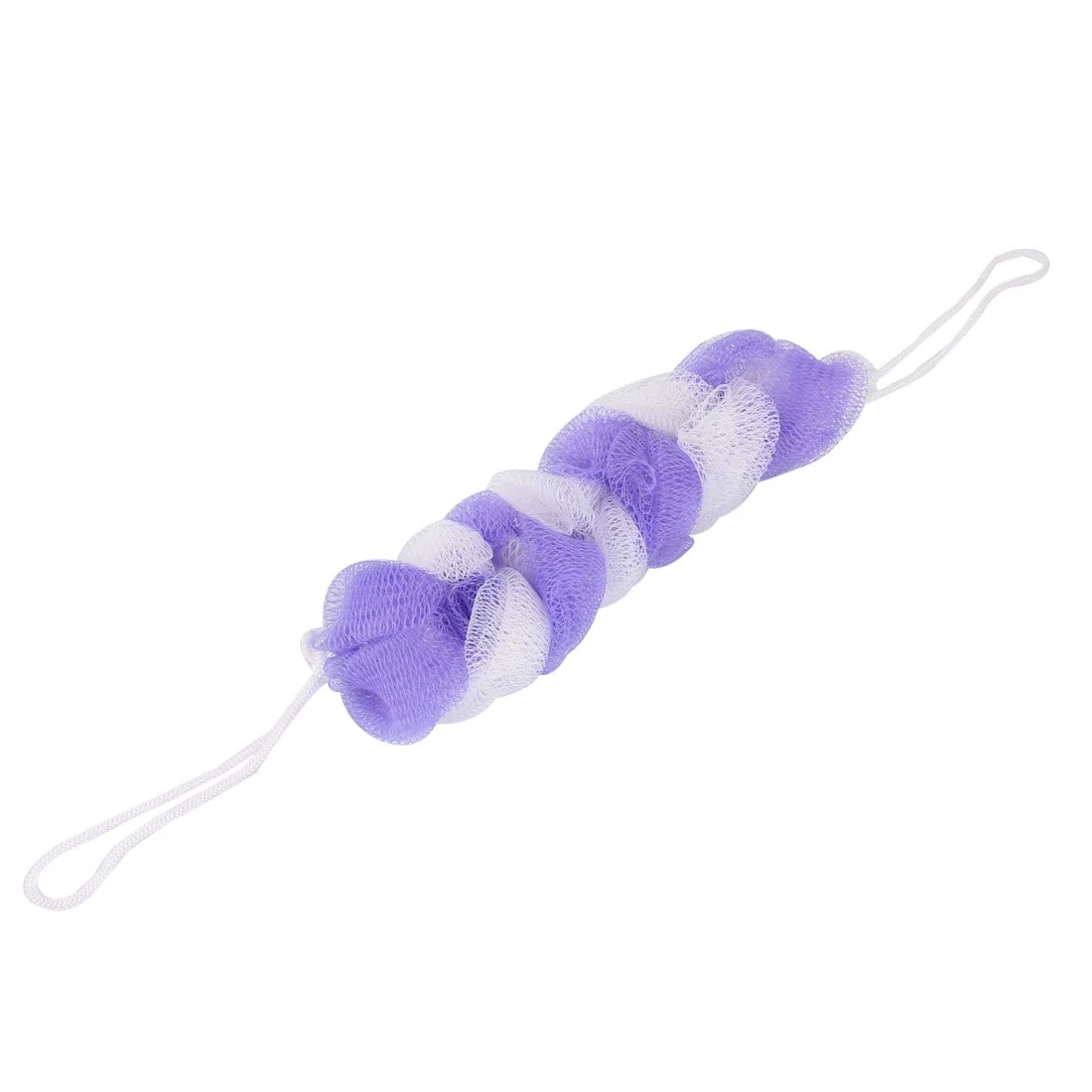 Convenient Ruilogod Nylon Washroom Double Straps Meshy Body Cleaner Bath Shower Scrubber Puff Purple id 0a6 897 069 c20 4cd Reusable