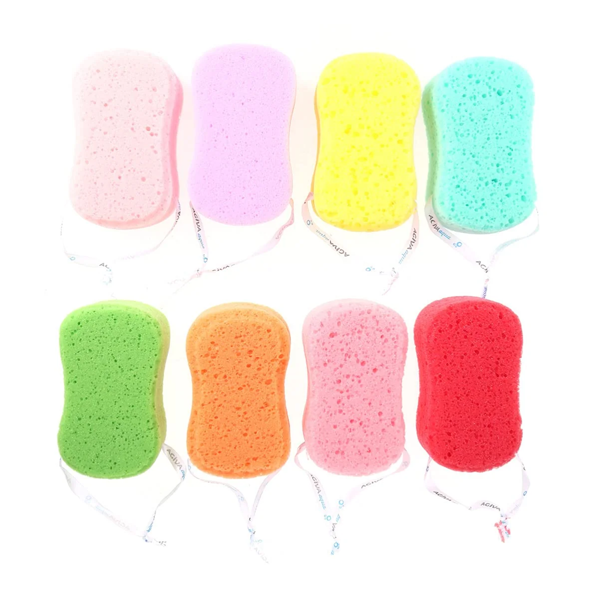 Effective Uonlytech 8pcs Assorted Bath Sponges for Boys and Girls Adults Gentle Body Scrubbers Soft Bathing Accessories for Skin Massage and Dead Skin Removal Original Design