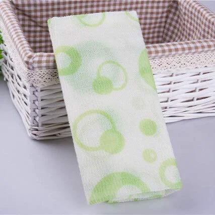 High-End zxb-shop Exfoliating Washcloths 1Pcs Body Cleanliness Shower Bath Brushes Sponges Scrubbers Body Washing Clean Exfoliate Puff Scrubbing Towel Wash Powerful