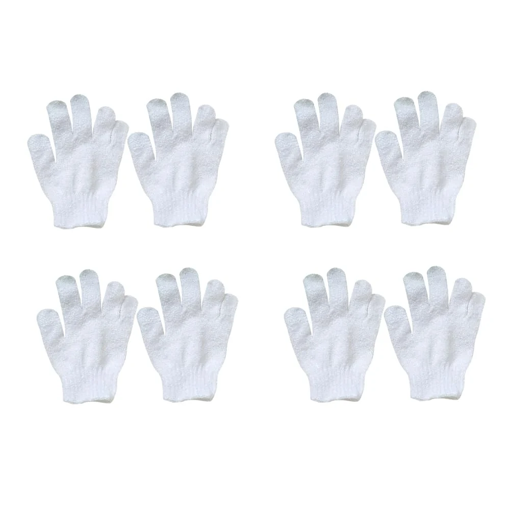 Elegant Kids Bath Finger Gloves Bath Scrubber Children Towel Gloves Exfoliation Body Shower 8pcs Trendy