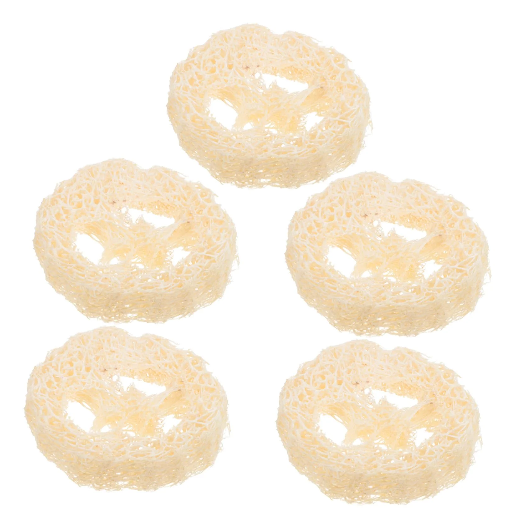 Minimalist Beaupretty 5pcs Loofah Soap Holder Tray Natural Loofah Bath Scrubber for Shower Kitchen and Bathroom Prevents Soap Softening Absorbent and Breathable Convenient