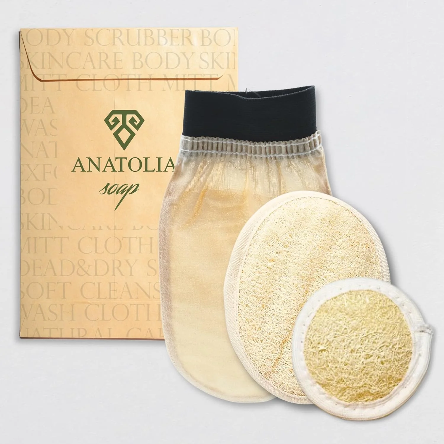 Premium Turkish Hammam Cream Exfoliating Kesse Body Loofah Face Loofah for Shower Exfoliating Mitt Body Scrubber Skin Exfoliator Dead Skin Remover Carefully Designed