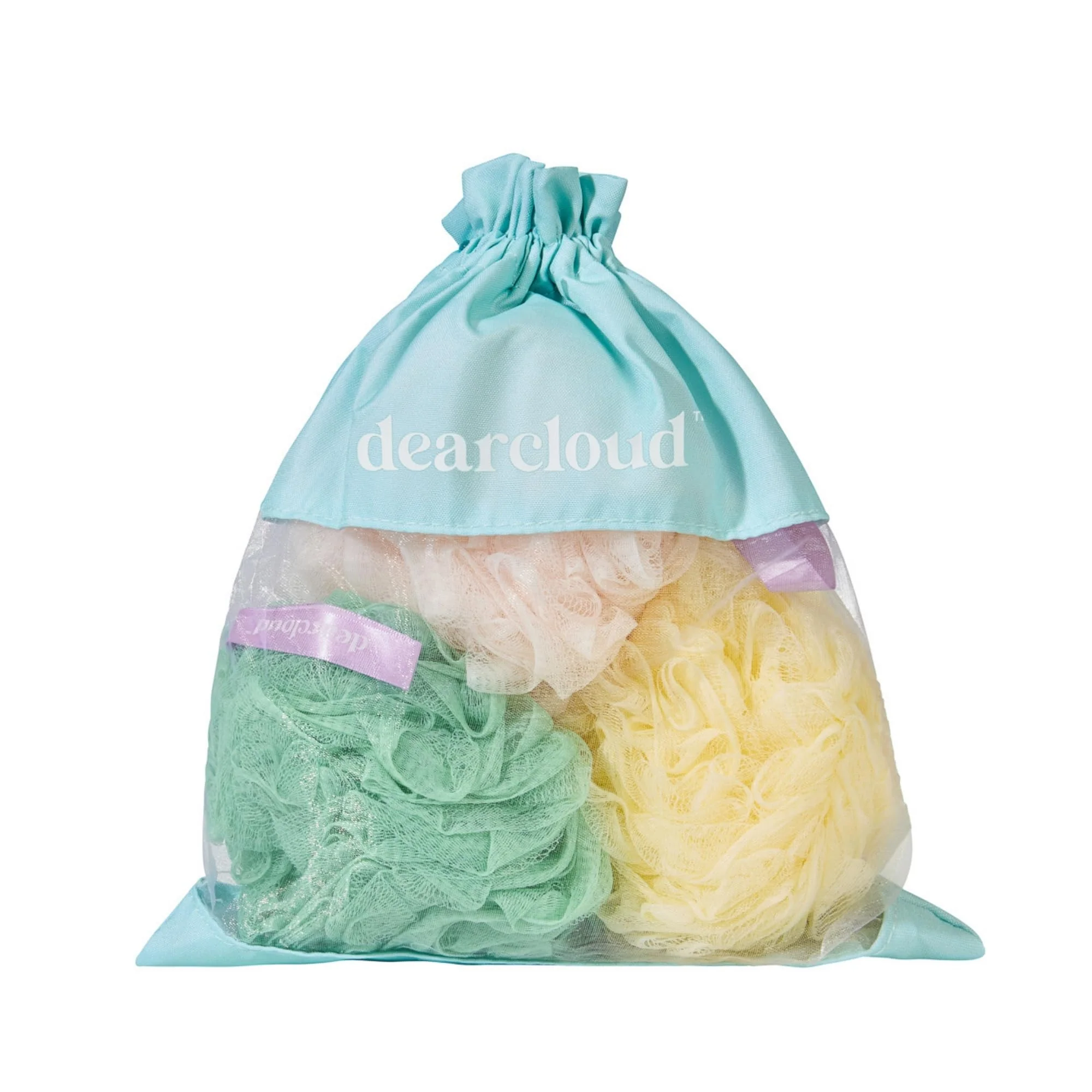 Genuine dearcloud XL Classic Loofah 3-Pack - Body Scrubber Sage Outstanding
