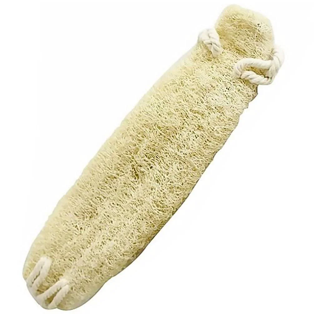 Efficient EXCEART Natural Loofah Sponge Back Scrubber for Men and Women 16.5 Inch Exfoliating Body Scrubber with Rope for Shower Suitable for Arms Legs Chest Modern