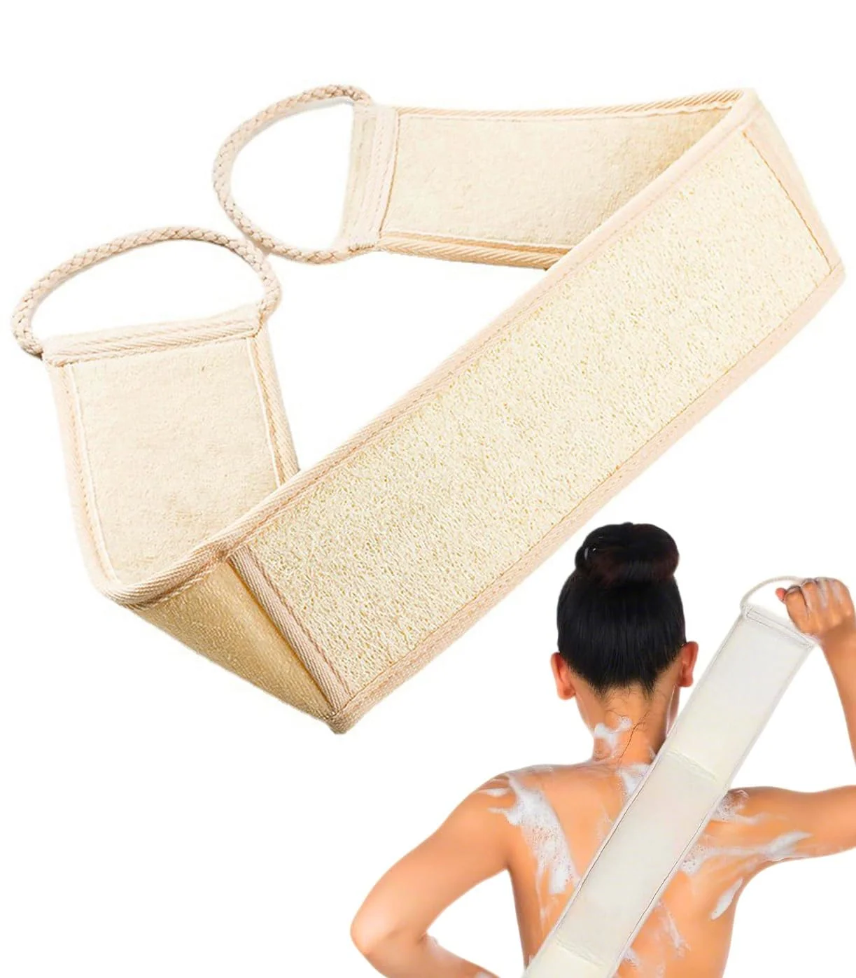 Certified haikuluo Natural Loofah Back Scrubber 1 Pack Quality