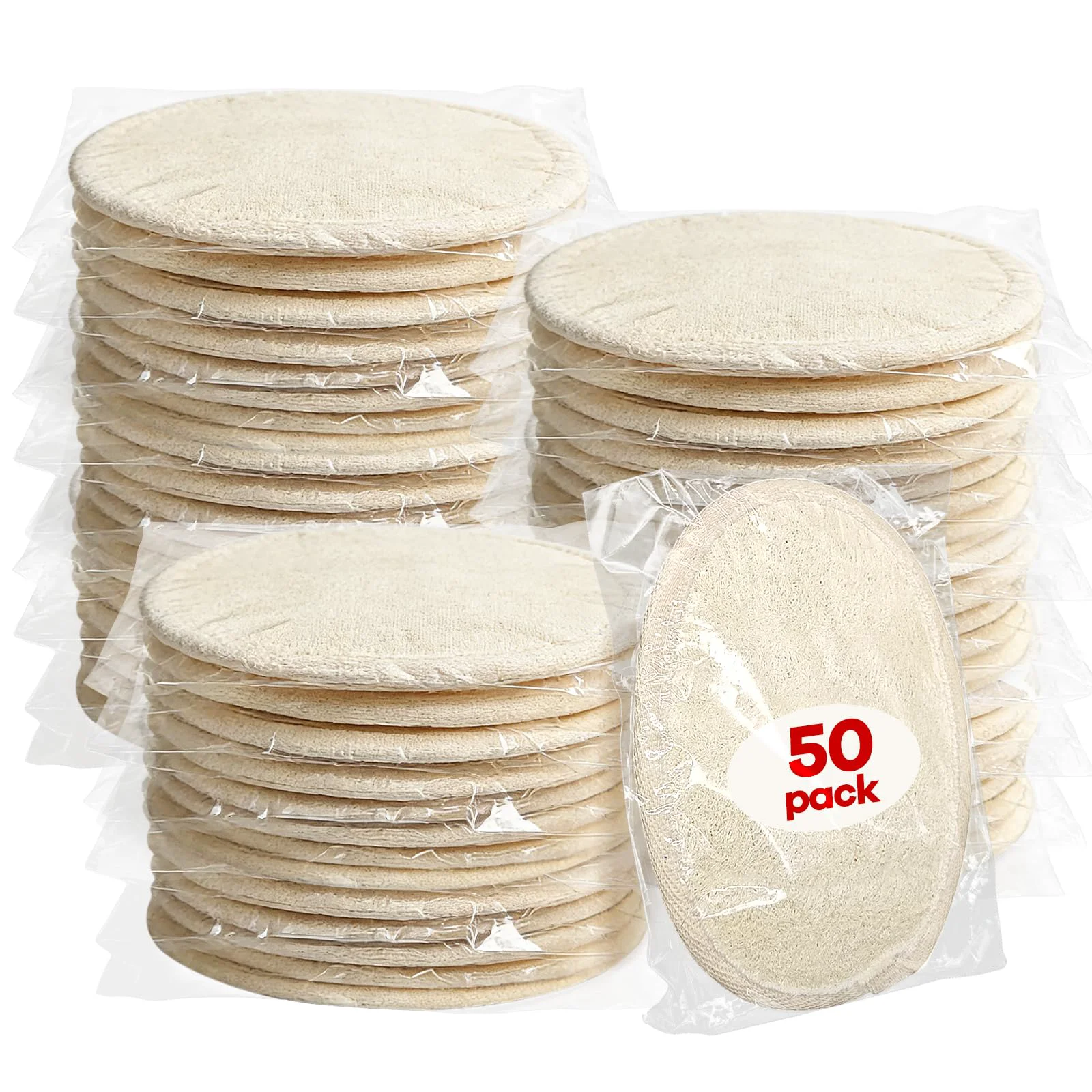 Excellent Ttarxug Loofah Individually Wrapped Luffa Natural Loofahs Bath Loofah Shower Loofah Body Loofah Loofah Exfoliating Body Scrubber Pads Travel Loofah Fine Crafted