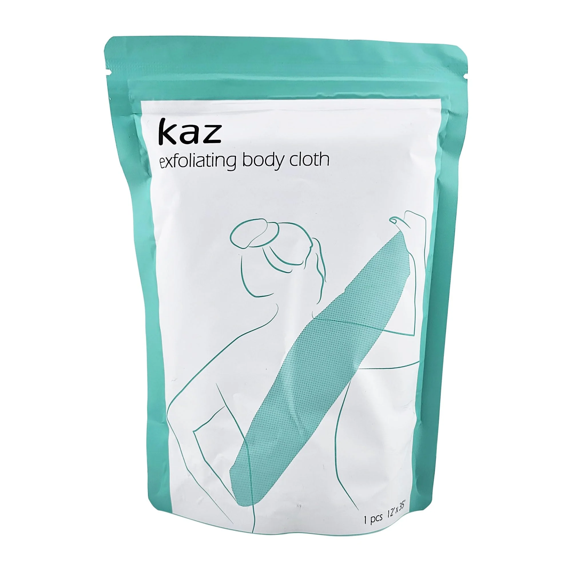 Fine Waxness Kaz Exfoliating Body Cloth Nylon Body Scrubber for Back Body Dead Skin Removal - Professional Skin Care Pure