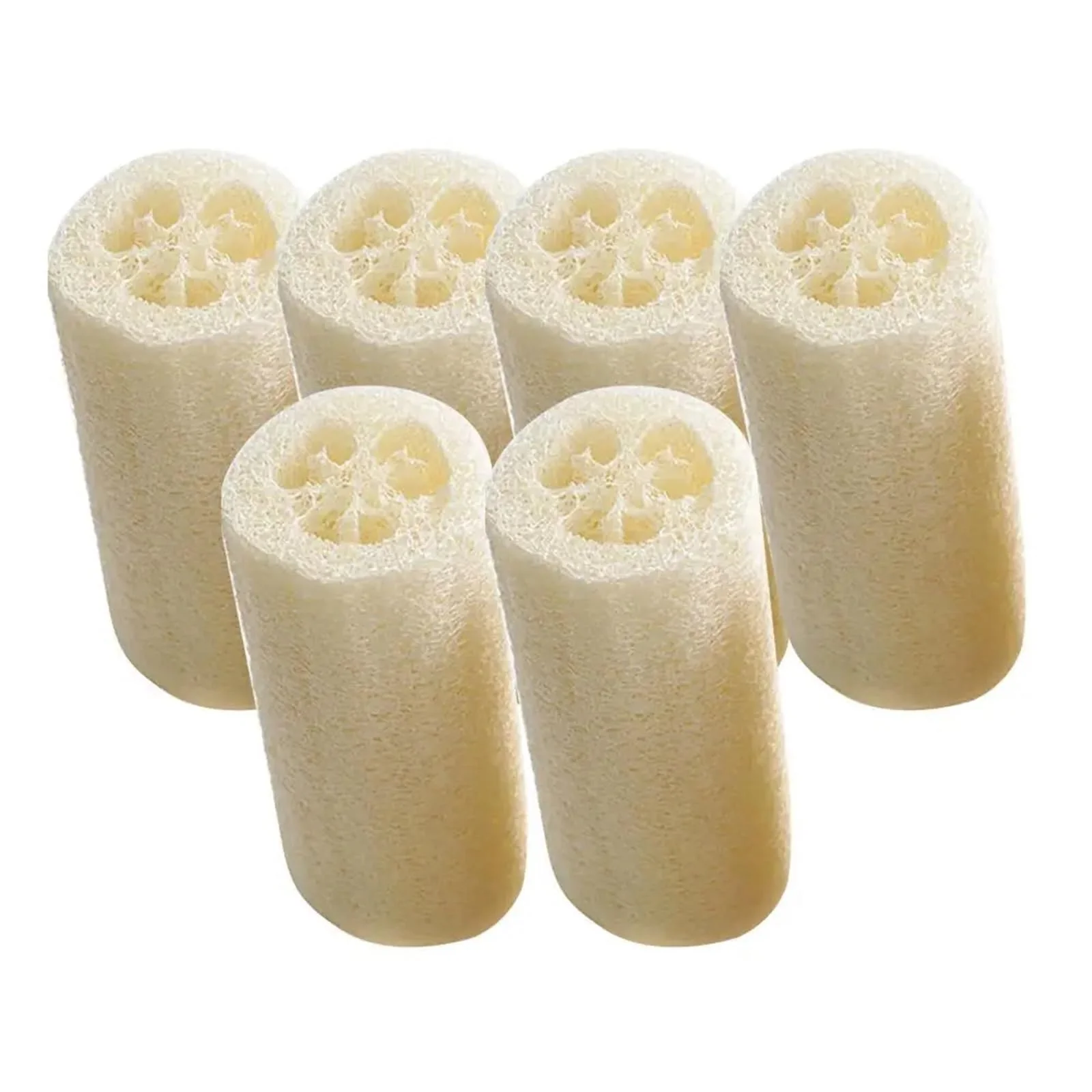 Professional Yianntro 6pcs Natural Loofah Loofa Bath Body Shower Sponge Kitchen Cleaing Scrubber Scrub Pad Relaxed