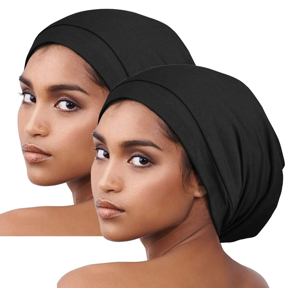 Next-Generation Satin Bonnet for Curly Hair Natural Hair Braids Women Slouchy Beanie Hat Lightweight Soft