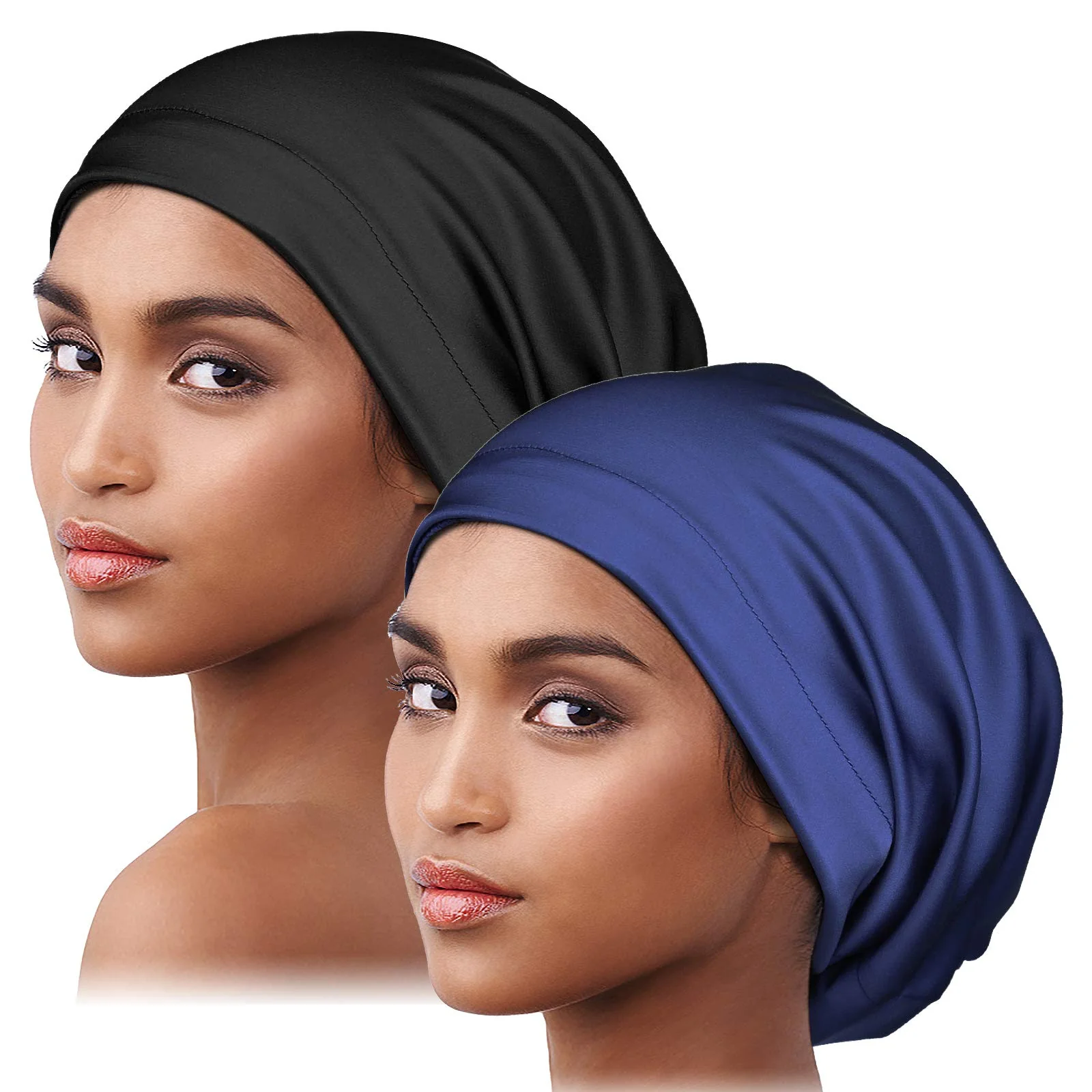 Practical Satin Lined Sleep Cap Slap Hat Night Cap for Pineapple Hair Adjustable Satin Bonnet for Women Easy-to-Use