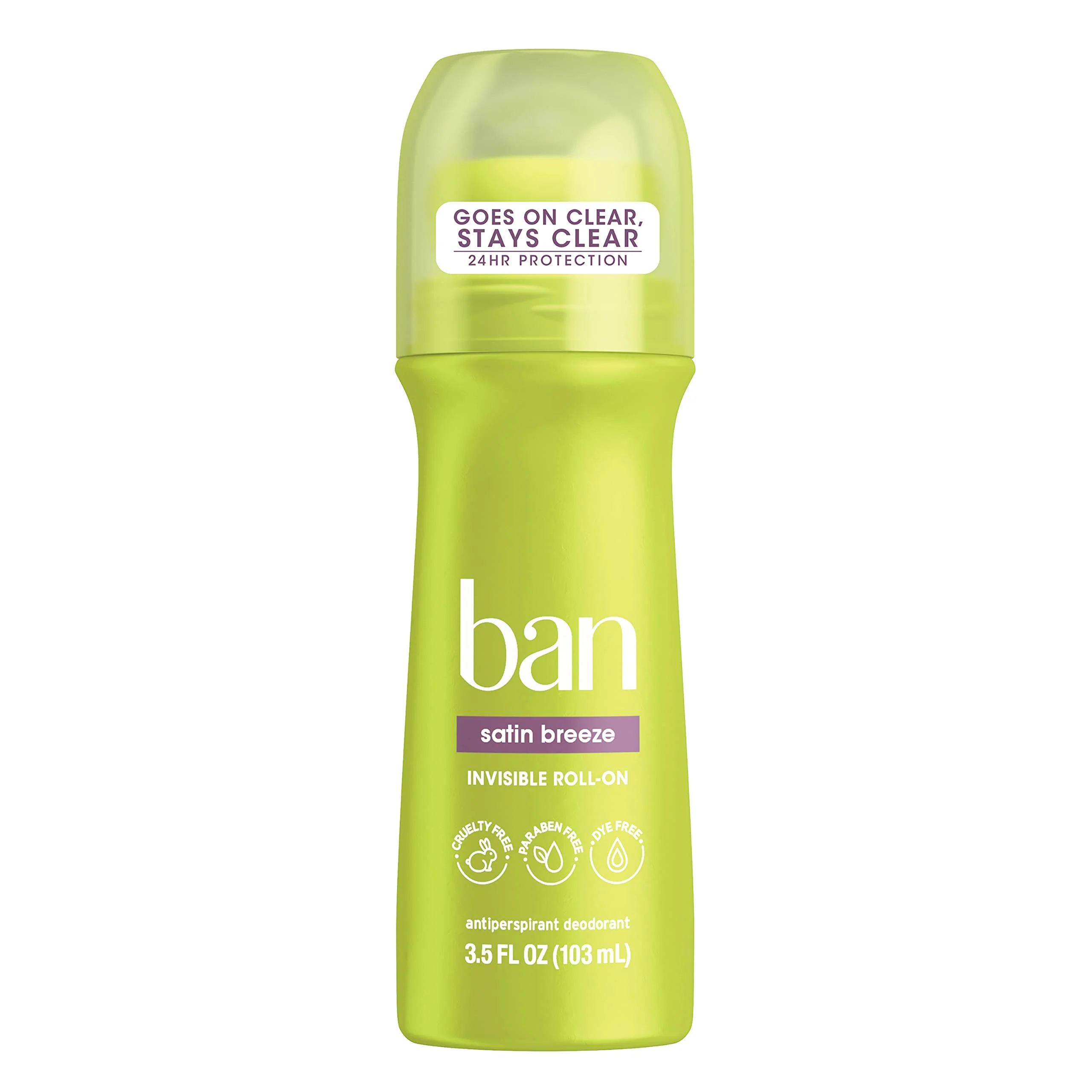 Functional Ban Roll-On Satin Breeze Deodorant 3.5 Fluid Ounce Specialty