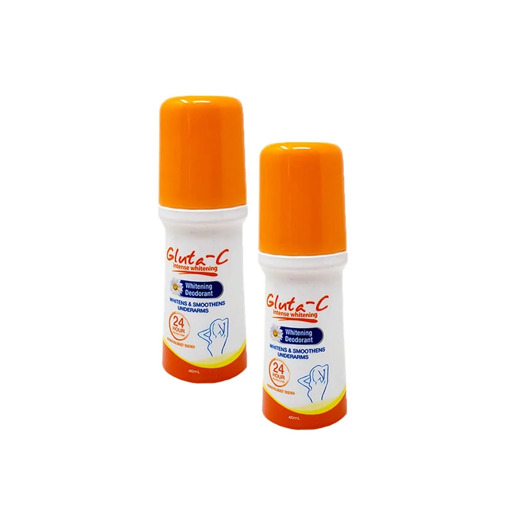 Natural 2 PK Gluta-C Intense Whitening Underarm Bikini Deodorant 40ML 2 pack Carefully Designed