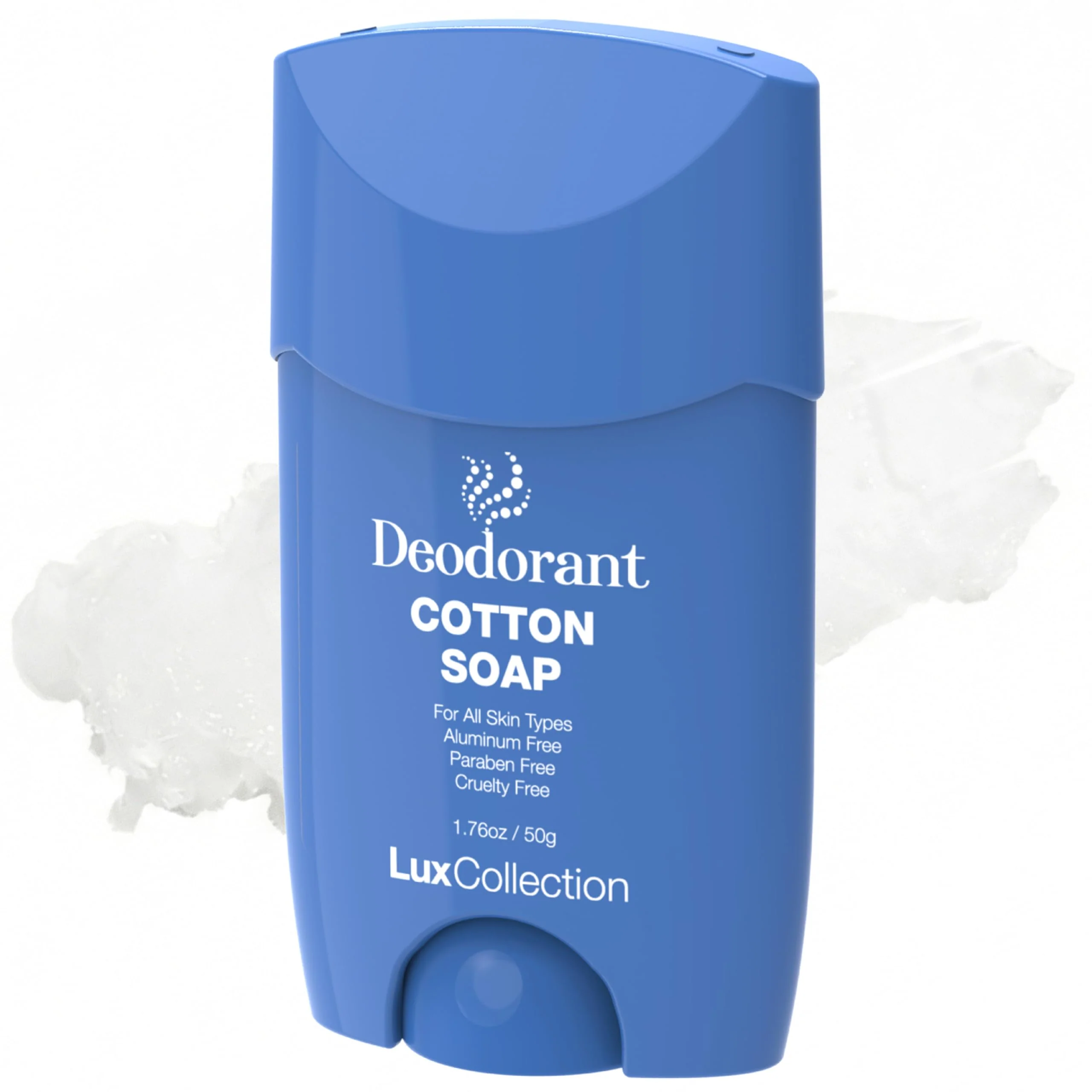 Efficient Lux Collection Deodorant for All Skin Types - Fresh Scent Aluminum Deodorant for Skin Paraben Cruelty 1.76oz Cotton Soap Quality