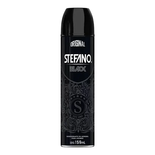 Minimalist Stefano Black Desodorante Deodorant Spray by Lournay 4.3 Oz 125 grs by Stefano Fast