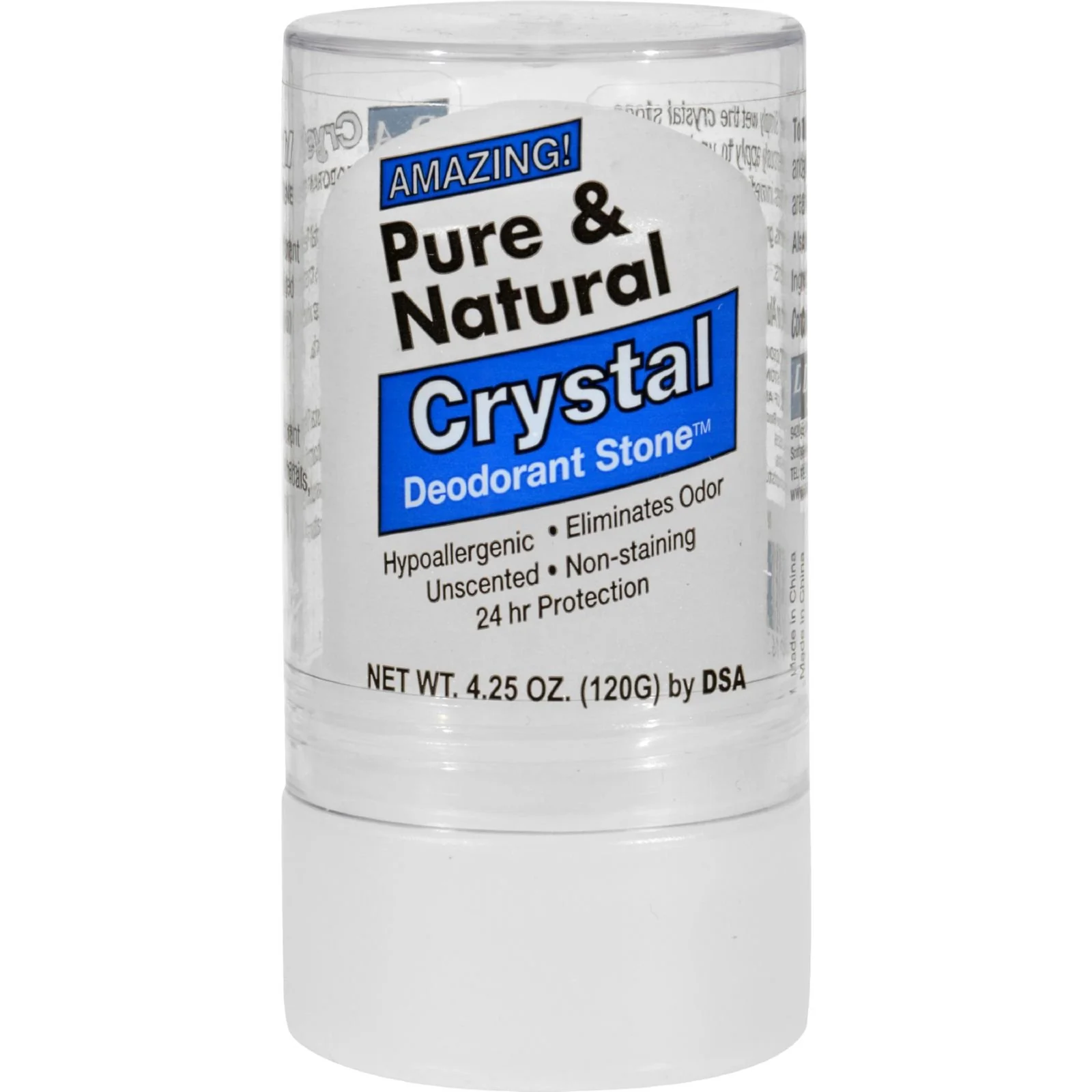 Contemporary Thai Deodorant Stone Pure and Natural Crystal Deodorant Stone 4.25 Ounce Breathable
