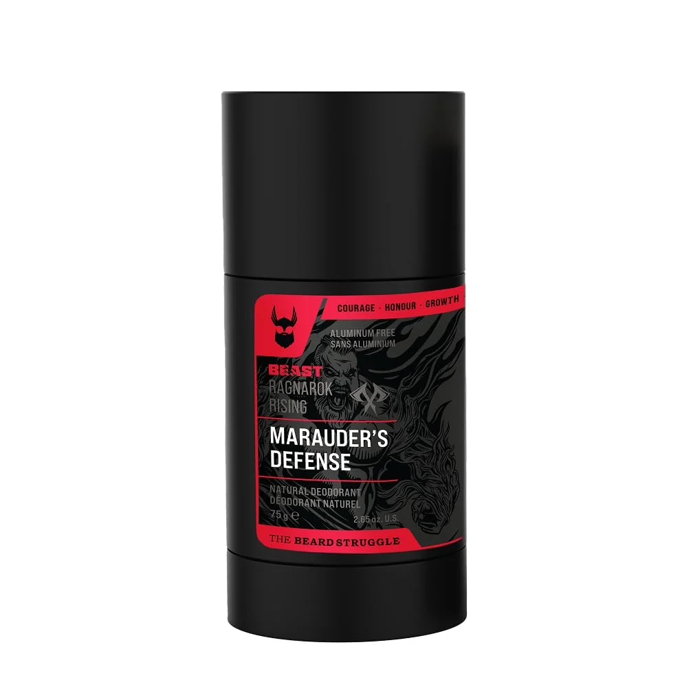 Selected The Beast Line Deodorant - Marauders Natural Deodorant for Men - Ragnarok Rising Eddie Hall Beast Line - Signature Edition - Aluminum Artisan