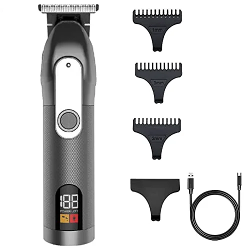 User-Friendly GLESVOWIO Hair Clippers for Men Rechargeable Electric Clipper Cutting Machine Beard Trimmer Cordless Km1760 Black Comfortable